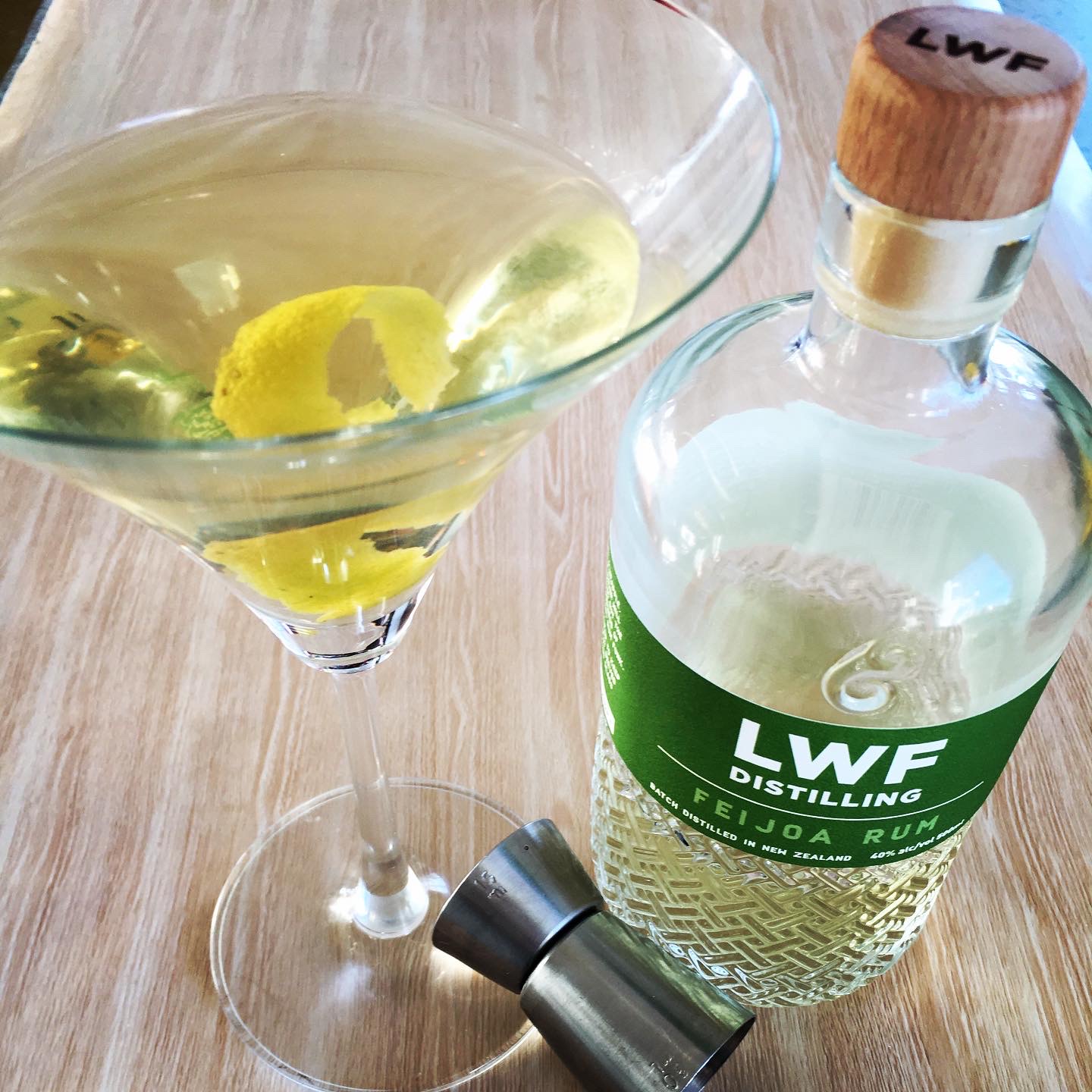 Feijoa Rum Martini